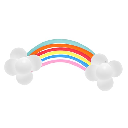 Garneck 17St Ballon Regenbogen ballons balloons party decoration luftbalons luftballone balongas Regenbogen-Ballongirlande Ballondekoration Girlandendekor Regenbogen-Dekorationen Colorful von Garneck