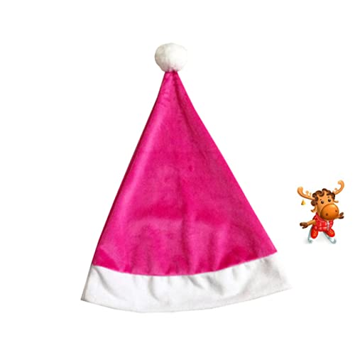 Garneck Pinker Weihnachtsmann Hut üsch Santa ütze Für Perfekte Dekoration Für Das Xmas Fest Und Weihnachtsfeiern üße Weihnachtsmütze Für Festliche Anlässe von Garneck