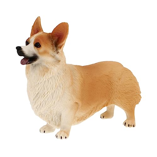 Garneck 1stk Corgi-Modell-Ornament Polizeihundfigur Schäfer Haustier-welpenfigur Corgi-kuchendekorationen Corgi-simulationsmodell Auto Spielzeug-Corgi-Hund Plüsch Mini-Hasen Corgi-Ornament von Garneck