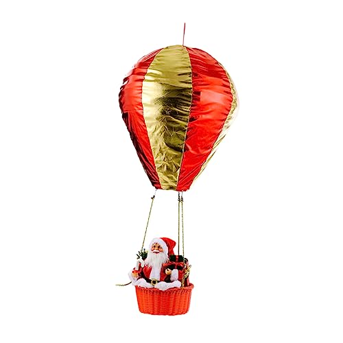 Garneck 1stk Weihnachts-heißluftballon Weihnachtsdeckendekorationen Fallschirm Weihnachtsmann Neujahr Weihnachtsschmuck Krippenschmuck Für Laternendekor Große Weihnachtsverzierungen Stoff von Garneck