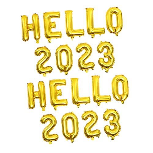 Garneck 2 Sätze 2023 Ballon 2023 Rote Und Blaue Luftballons Party Dekorationen 2023 Luftballons Jahr Luftballons Ballons Masse Luftballons Für Geburtstagsfeier Helium Aluminiumfolie Golden von Garneck