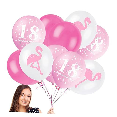 Garneck 20 Stück Große Latex Gummi Luftballons Rosa Ideale Deko Für 18 Geburtstag Flamingo Gastgeschenke Und Partydekoration Für Kindergeburtstag Und Taufe von Garneck