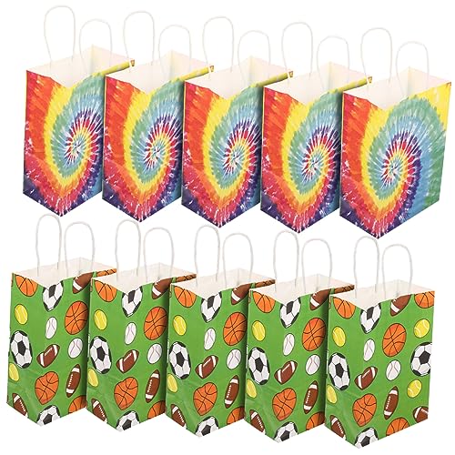 Garneck 24St tragbare Fußball-Papiertüte Mehrzweck-Geschenkbeutel Taschen zum Verpacken von Geschenken verpackungsmaterial Geschenkverpackung Ostern Taschen aus Papier Geschenkpapiertüten von Garneck