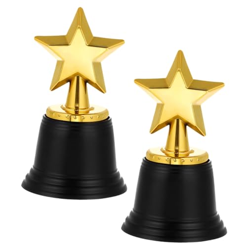 Garneck 2Pcs Sport Trophy Trophy Gold Trophy Trophy Medal Trophy Plaque Trophy Drucken Trophäe Mini Gold Award Trophy Cup Trophy Trophy Cups Für Party Trophy Award Plastik von Garneck