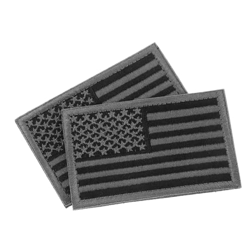 Garneck 2er Set US Flag Patch – Selbstklebende Amerikanische Flaggen-Patches Für Jacken - Rucksäcke Hüte Und Militäruniformen – Hochwertige USA Flagge Embleme Mit von Garneck