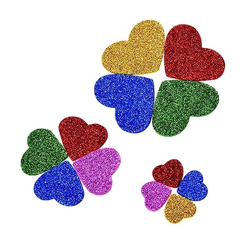 Garneck 2er-pack Glitzersternaufkleber Wand Konfetti Abziehbilder Sterne Herz Gefälscht Party Decke von Garneck