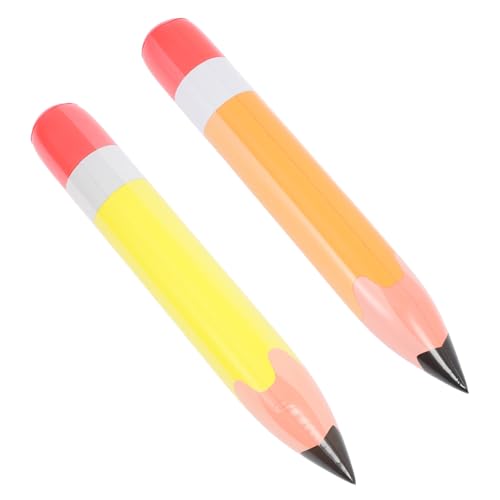 Garneck 2st Aufblasbarer Bleistift Neuheit Bleistift Aufblasbare Buntstifte Jumbo Riesenbleistift Für Requisite Vorschul Bleistift Aufblasbares Schulspielzeug Große Buntstifte Pvc von Garneck