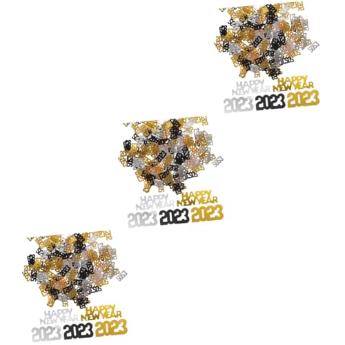 Garneck 3 Stück 4 2023 Deko Streusel Pailletten Dekoratives Konfetti Weihnachtskonfetti 2023 Neujahr Tischdekoration Konfetti Für Party Dekor Konfetti Dekor Party Ornamente von Garneck