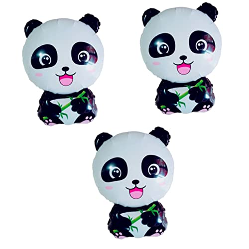 Garneck 3 Stück Panda Folienballon Set Stehende Jumbo Ballons Für Kreative Tierdekoration Happy Birthday Party Festival & Kindergeburtstag Pastellfarben von Garneck