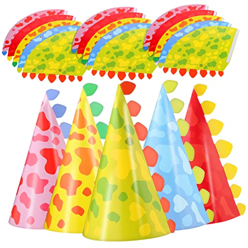 Garneck 30St Geburtstagshut aus Papier Geburtstagsmützen für Kinder Partyhüte alles zum geburtstag stirnband Aniaml Partyhut Geburtstagsfeier Hut Partyhut für Kinder Papierstau von Garneck