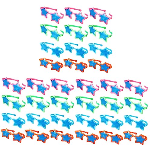 Garneck 36 STK Gläser Lustige Sonnenbrille Sternenbrille Für Kinder Sonnenbrillen Für Kinder Kind Sonnenbrille Halloween-Party-Brille Kinder Sonnenbrille Neuheitsbrille Star-Party Plastik von Garneck