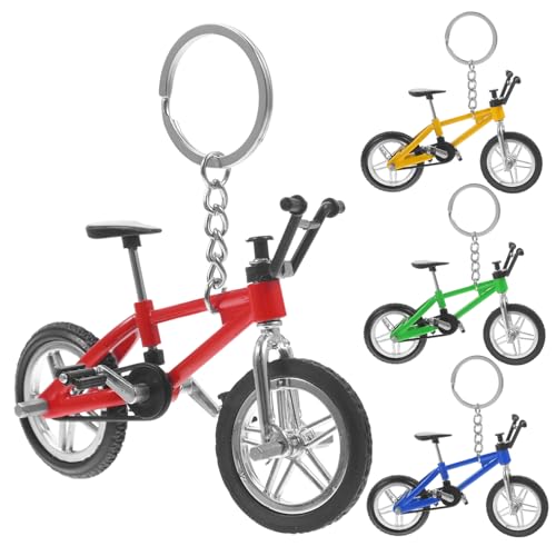 Garneck 4er Set Fahrrad Modelle Schlüsselanhänger Finger Mountain Bike Dekoration Simulation Modelle Und Perfektes Für Fahrradliebhaber von Garneck