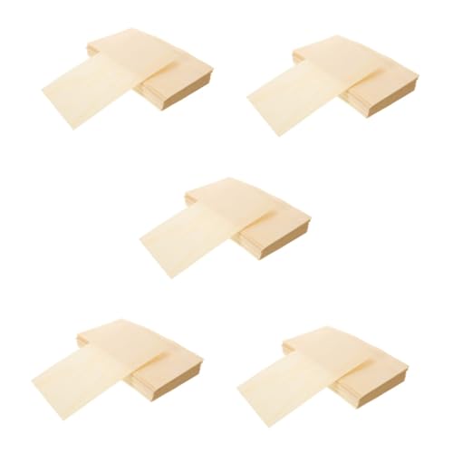 Garneck 5 Sätze Furnierspäne Wegwerfgeschirr Einweggeschirr Borden Burger Verpackung Servietten Firmung Snackpads Aus Holz Antihaft-lebensmittelmatte Verpackungsfolie Hölzern 50 Stück * 5 von Garneck