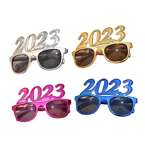 Garneck 5 Stück 2023 2023 Brille Farbnummern Für Bulk-sonnenbrille Für Kinder Silvester 2023 Glitzerbrille Sonnenbrille Masse 2023 Neujahrsbrille Partydekorationen Für Das Neue Jahr Stk von Garneck