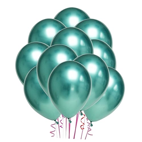 Garneck 50 Stück 10 Latexballons wand polsterung deckenverkleidung hochzeitsparty Bankettdekoration luftballons Punktballons Ballonbogenband Tank Globos Festivalballons Partyzubehör Green von Garneck