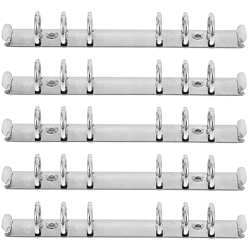 Garneck 5er Set A6 Ringbuchmechanik Mit Buchschrauben - Metall 6-Ring Mechanismus Für Planner Ordner Und Notizbücher Ideal Für Die Organisation Von Dokumenten Und Notizen von Garneck