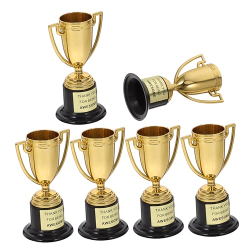 Garneck 6 Stück Trophäen Partydekorationen Kinderpreise Mini Auszeichnungen Trophäen Schulauszeichnungen Trophäen Für Heimwettbewerbe Partygeschenke Trophäen Wiederverwendbar von Garneck