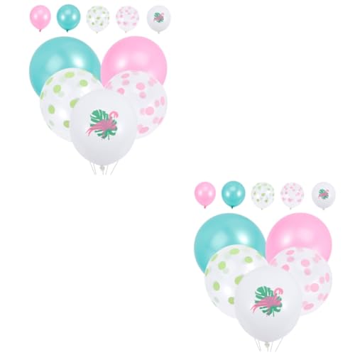 Garneck 60 Stk Ballon Ananas-Dekor Strand hawaiianische Hawaii-Dekor Kaninchen-Dekor mottoparty hawaii balloons balongas Party-Layout-Requisiten Partygeschenke Emulsion von Garneck