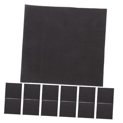 Garneck 60 Stück Schwarze Papierservietten, Einweg-partyservietten, Schwarze Einwegservietten, Schwarze Servietten, Getränkeservietten, Cocktailservietten Für Party von Garneck