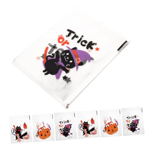 Garneck 900 STK Halloween Selbstklebende Tasche Taschen Für Halloween-leckerbissen Klarsichtbeutel Für Papiertüten Für Lebensmittel Selbstverschließende Beutel Cellophan Plastik von Garneck