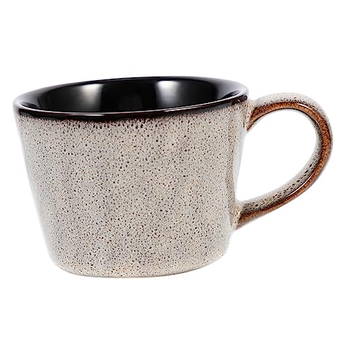 Garneck Brennofen Transformation Keramikbecher Getränkebecher Kaffeetasse aus Keramik Becher mit Henkel Sublimationskaffeetassen kaffeekanne kaffeekännchen Milchbecher Wohnaccessoire Grey von Garneck