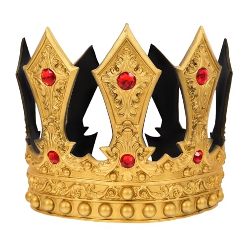 Garneck Diamant-Königskrone Kronenjunge zum Geburtstag Prinzessin Krone Prinzenkrone für Männer Kronmänner geburtstagskrone goldene krone mittelalterliche Krone für Männer Kostümkrone RP von Garneck