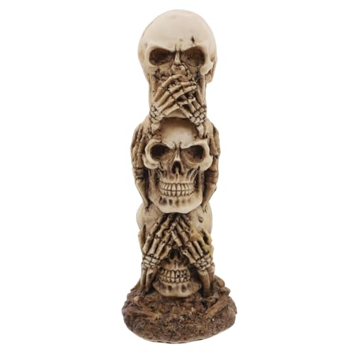 Garneck Halloween Gruselig Totenköpfe Mini Schädel Nachtschädel Lampe Horror Dekorationen Kugeln Skelett Statue Geist Im Freien Spukwand Halloween Halloween von Garneck