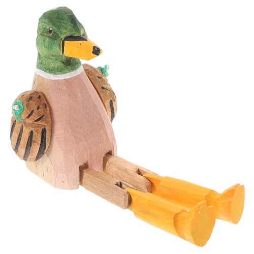 Garneck Holzhandwerk Tierpuppendekor Aus Holz Home-Party-versorgung in Tierform Lange Beinverzierung Tierstatue Geschnitztes Hängendes Tierbein Tierfigur Aus Holz Tierskulptur- von Garneck