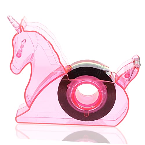 Garneck Kleberoller Einhorn - Rosa Tesafilm Abroller Für - Niedliches Tierdesign Ideal Für Geschenkverpackungen Und Bürobedarf Perfektes Set Für Kreative Bastelprojekte von Garneck