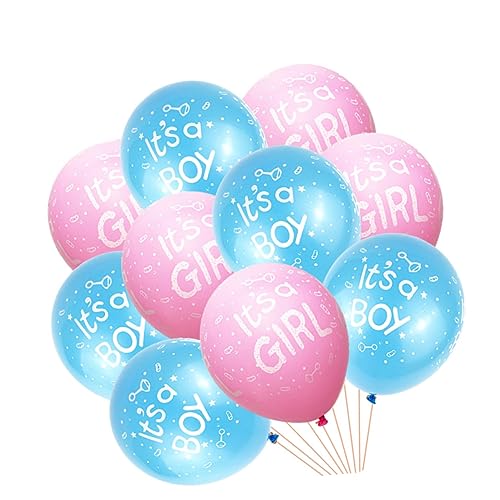 Garneck Latex Ballons Für Jungen Und ädchen Gender Reveal Und Shower Ballon Set Und Pink Je Perfekte Party Deko Für Feiern von Garneck