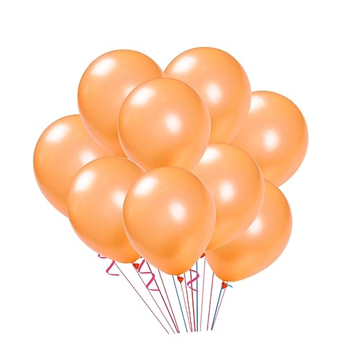 Garneck Latexballons Orange Dickwandige Perlenballons Für Hochzeiten Geburtstagsfeiern Und Partydekorationen Heliumgeeignet von Garneck