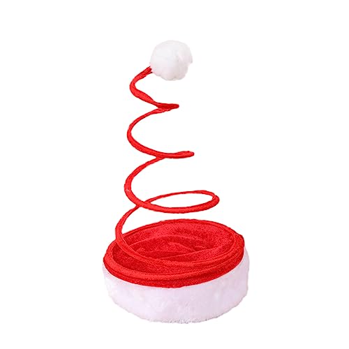 Garneck Lustige Weihnachtsmannmützen Für Festliche Anlässe Dekorative Spiralfeder Hüte Ideal Partyhüte Und Foto Requisiten Für Unvergessliche Weihnachtsfeiern von Garneck