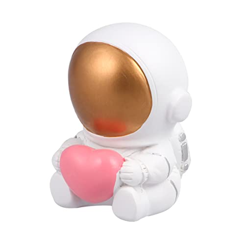 Garneck Mini Astronaut Figur Als Herz Kuchen Topper – Niedliches Astronauten Für Partys - Desktop Dekoration Und Auto Armaturenbrett – Perfektes Für Weltraum-Fans von Garneck