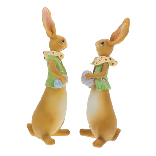 Garneck Garten Ornamente Ostern Bunny Statue Harz Handwerk Wohnkultur Hof Dekoration Party Favor von Garneck