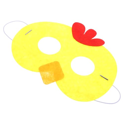 Garneck Party-Maske masken für lustige masken Partymasken Maskierte Maske Cartoon-Maske Ostertiermaske Cartoon-Tier-Gesichtsmaske Foto-Requisiten osterkopfschmuck Filzstoff Yellow von Garneck