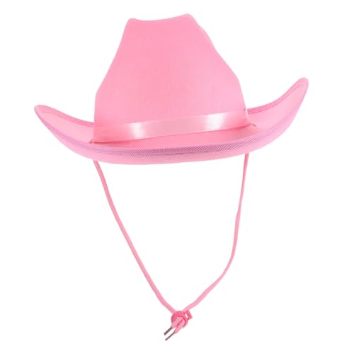 Garneck Party-cowgirl-hut Verstellbarer Cowboyhut Cowboyhüte Für Männer Cosplay-cowboy-hut Kuhhut Unisex-cowboyhut Cowgirl-westernhut Partyhut Hut Für Männer Bierhut Frosch Hut Stoff Rosa von Garneck