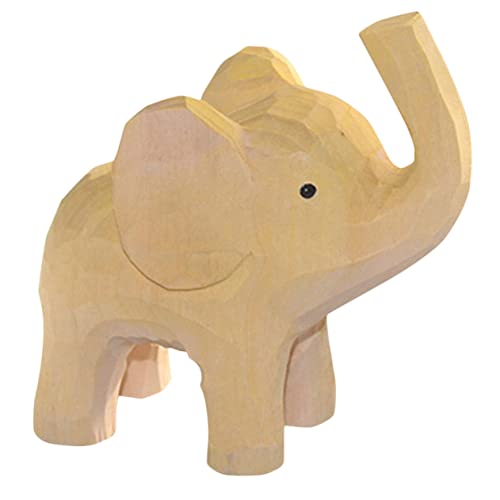 Garneck Schlichtes Elefant Deko Figur Minimalistische Tischdekoration Aus Hochwertigem Lindenholz Tierornament Für Wohn Und Büroräume Einzigartiges Für von Garneck