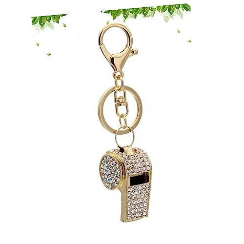 Garneck Schlüsselanhänger mit Pfeife kreativer -Schlüsselanhänger Kette für Schlüssel Absolventengeschenk bag charm bescherung weihnachten keychain Pfeife Schlüsselanhänger Golden von Garneck