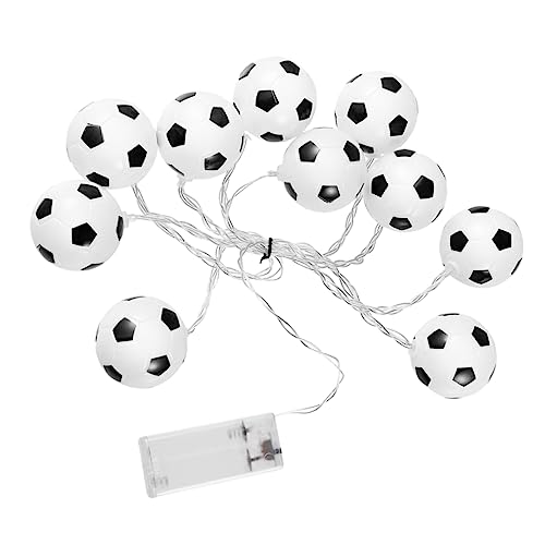 Garneck Schnur Fußball-Lichterketten geführte Lichterketten Zubehör Streifen Wand deko Weihnachtsbeleuchtung Fee LED-Lampe draussen Kugel Licht der Zaun Laternenpfahl Die Glühbirne Plastik von Garneck