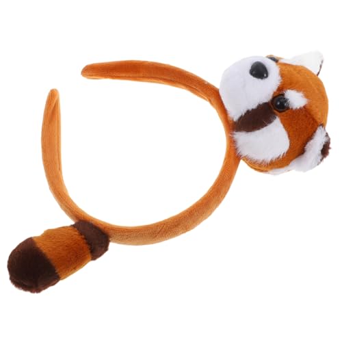 Garneck Stirnband Haarband Eiscreme-Kopfschmuck Neuheit Hüte Hut elastischer Haarreif Yoga-Haarbänder braune Bärenohren Sportliche Stirnbänder Cosplay-Ohr-Stirnbänder Stoff von Garneck