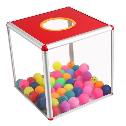 Garneck Tombola-Box Aus Transparentem Acryl - 30 Cm Perfekte Spendenbox Für Lotterien Und Wohltätigkeitsveranstaltungen Praktische Aufbewahrung Für Lose Und Vorschläge von Garneck