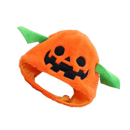 Garneck gruseliger Kürbishut Kürbis-Partyhut Halloween-Hut Kürbis-Mütze Halloween-Stirnbänder Karnevalshut halloween costume halloween kleidung Maske Kostüm Hut Party-Plüsch-Hut Orange von Garneck