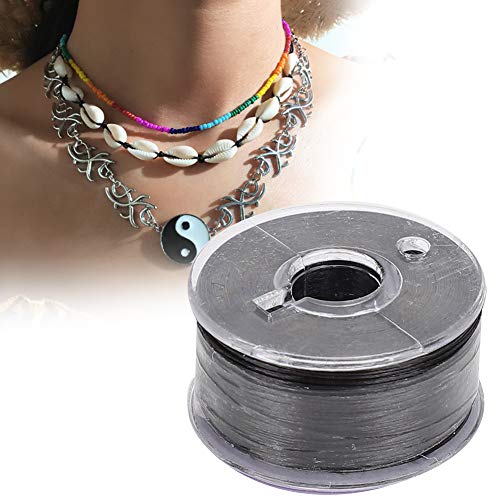 0,3mm Perlenschnur, 150,9ftStretchy Elastic Rope Beading DIY Schmuck Armband Herstellung Schnur Schnur(Schwarz) von Garosa