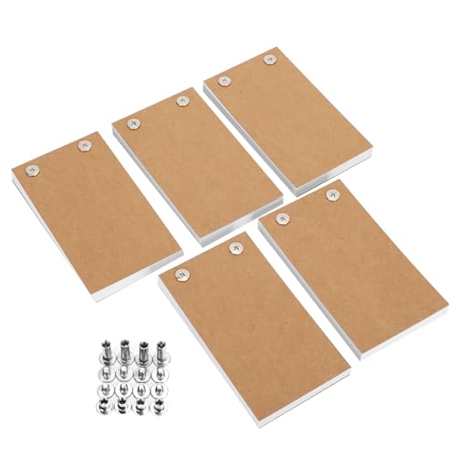 5-teiliges leeres Flip-Book-Papier, Zeichenpapier für Flip-Book-Kits, separate handbemalte Bücher Schrauben Schrauben Set Kinder Malwerkzeuge von Garosa