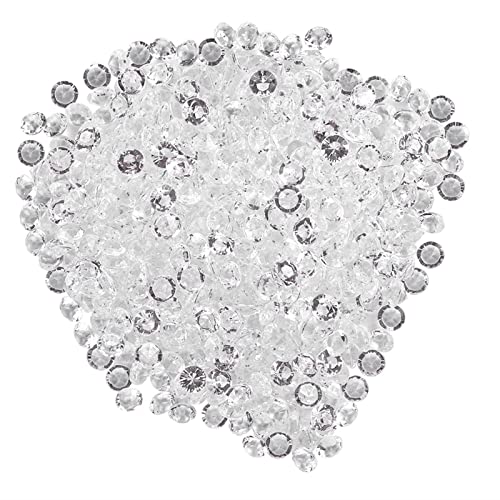 Acryl Diamant Glitzer Diamantkristalle Transparent DIY Schöne Dekoration für Hochzeit Party Geburtstag Vase Handy(8mm (1000pcs)) von Garosa