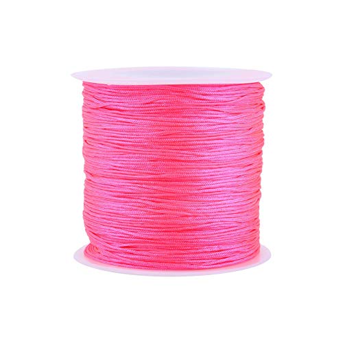 20 Farben 100 m x 0,8 mm Rattail Satin Nylon Trim Kordel Chinesischer Knoten für Halskette Armband Perlen DIY Handwerk Bastel Schmuckherstellung Aufreihmaterialien Shiny von Garosa