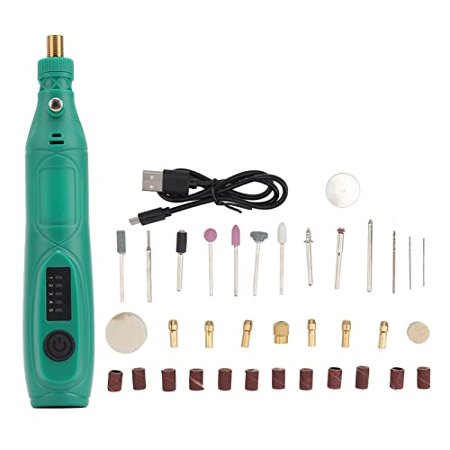 3,7-V-Akku-Rotationswerkzeug-Kit, 5-Gang-Variabler, Mini-Elektroschleifstift, DIY-Handwerk, Schneiden, Bohren, Schleifen, Polieren, Beschriftung zum Gravieren, Reinigen von Garosa