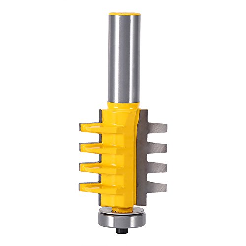 Leim-Zapfen-Fräser, 1/2-Zoll-Schaft, Finger-Leimfugen-Fräser, Holzfräser Zum Schneiden von Zapfenzähnen, Zum Basteln von Schubladen oder Tischler-Bits von Garosa
