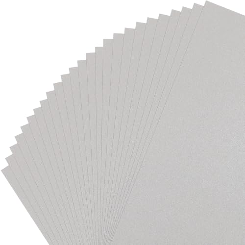 Gartful 25 Blatt schimmerndes Kartonpapier – 21,6 x 27,9 cm, dicker Perlglanz-Einband, 40,8 kg – 250 g/m², metallisches Kartonpapier für Bastelarbeiten, Kartenherstellung, Einladungen, von Gartful