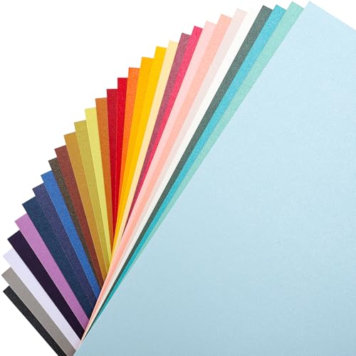 Gartful 30 Farben schimmerndes Kartonpapier, 21,6 x 27,9 cm, 40,8 kg, Perlglanz-Kartonpapier für Bastelarbeiten, Kartenherstellung, Einladungen, Schulbürobedarf, Party-Dekoration, 90 Blatt von Gartful